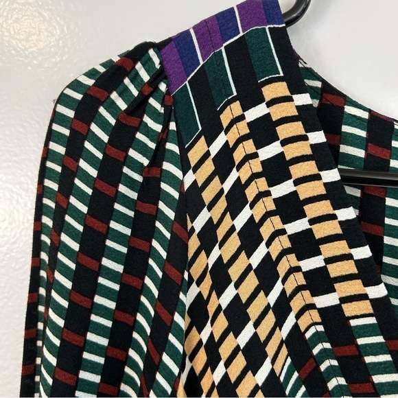 Anthropologie Maeve Gianna Long Sleeve Tunic Mixed Print Multicolor Dress Size 2 - Picture 7 of 14